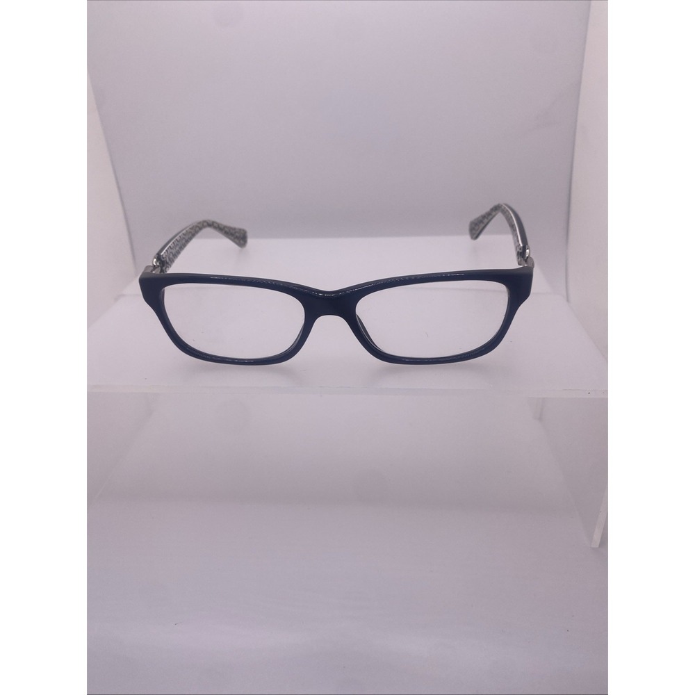 Coach Eyeglasses Women FRAMES ONLY HC 6052 Fannie 52-16-135 Black White 411 - Picture 2 of 16